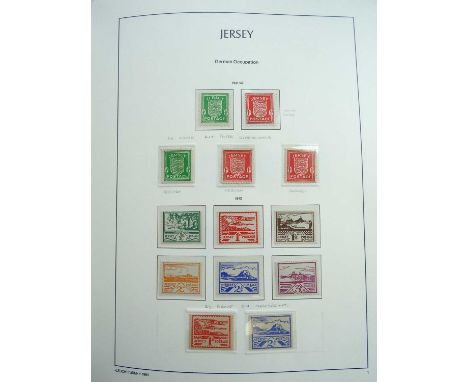 Channel Islands and Isle of Man A large clear container with mint never hinged collections of Guernsey, Jersey, Alderney and 