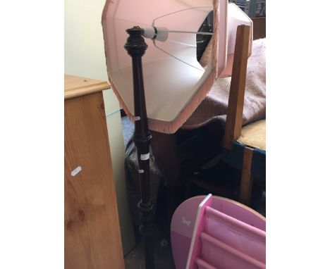 MAHOGANY LAMP STANDARD