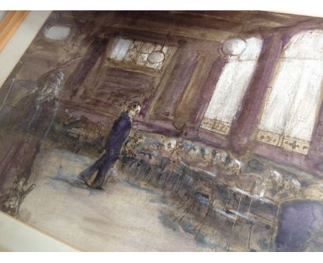 JOHN R CROOK WATERCOLOUR
