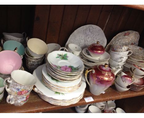 SHELF OF CHINA TEA WARE