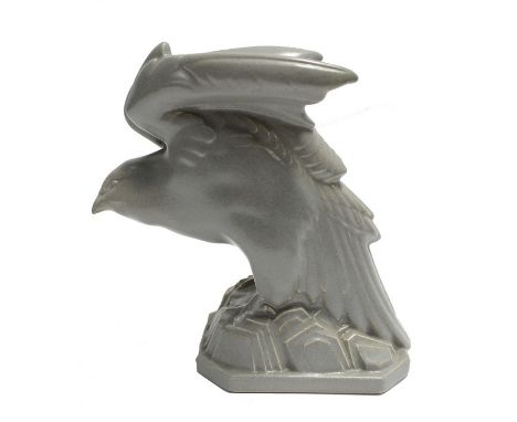 Poole pottery eagle bookend designed and modelled by Harold Stabler, 18cm tallCondition: No obvious signs of damage or restor