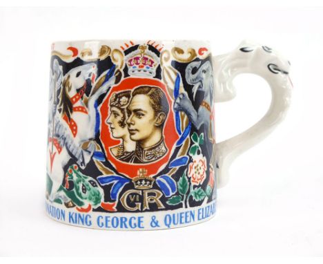 Dame Laura Knight for J&amp;G Meakin, a George VI coronation mug