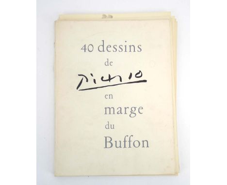 After Pablo Picasso (1881-1973), '40 Dessins de Picasso en Marge du Buffon', a part portfolio including title page, table of 