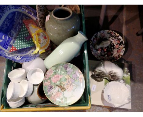 Mixed ceramics including Spode Italian Garden. Not available for in-house P&amp;P 