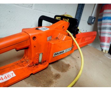 Dolmar ES-1600 electric chainsaw. All electrical items in this lot have been PAT tested for safety and have passed. This does