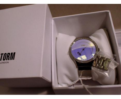 Boxed ladies wristwatch by Storm, requires battery. UK P&P Group 1 (£16+VAT for the first lot and £2+VAT for subsequent lots)