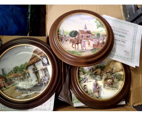 Thirteen Royal Doulton collectors plates with certificates, no chips cracks or visible damages, some light fading. Not availa