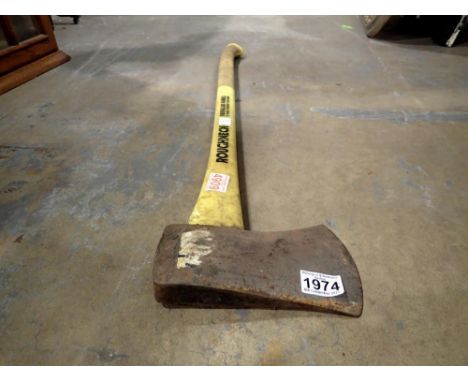 Roughneck fibreglass handled felling axe. Not available for in-house P&amp;P 