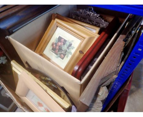 Large quantity of pictures, prints, frames and mirrors. Not available for in-house P&amp;P 