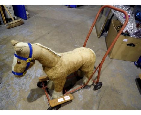 Pedigree push along/ride on horse. Not available for in-house P&amp;P 