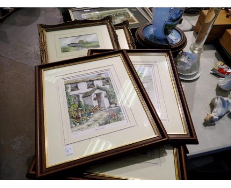 Six Norma Nelson signed limited prints and two Digby Page prints. Not available for in-house P&amp;P 