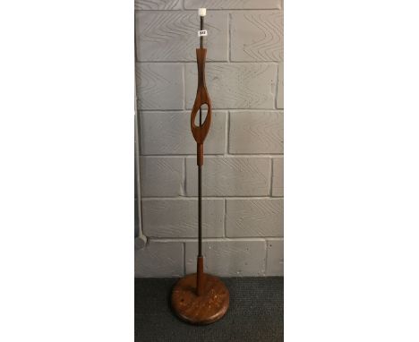 A 1960's/70's teak freestanding lamp, H. 137.5cm.