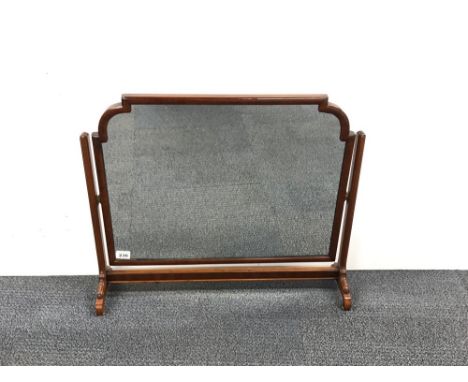 A 19th century mahogany vanity mirror, 70 x 59cm.