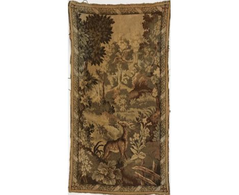 An antique tapestry, 140 x 79cm.