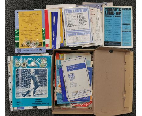 A quantity of mixed vintage football programmes.