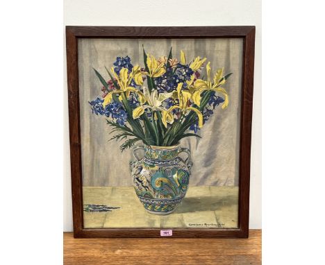 CONSTANCE SPARLING. BRITISH 20TH CENTURY Still life of flowers in a vase. Signed and dated 1948. Oil on canvas 24" x 20"