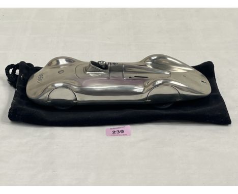A pewter model of a 1937 Auto Union Streamliner V16 6.0 litre presented at the Audi A5 Press Launch July 2007. 11½" long