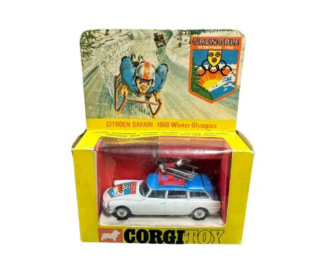 Corgi Citroen Grenoble 1968 Winter Olympics No.499, generally excellent in good plus window box and inner packing piece, with