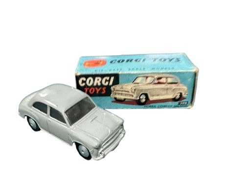 Corgi Morris Cowley grey with flat spun hubs No. 202, generally excellent to good plus (some corrosion to base) in good plus 