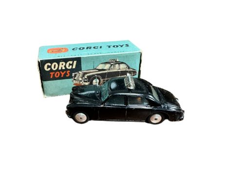 Corgi Riley Pathfinder Police No. 209, generally excellent to good plus (bent aerial, some corrosion to base) in good plus bo