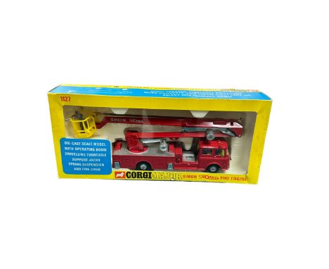 Corgi Bedford Simon Snorkel Fire Engine No. 1127, generally excellent in excellent window box. Contents unchecked for complet