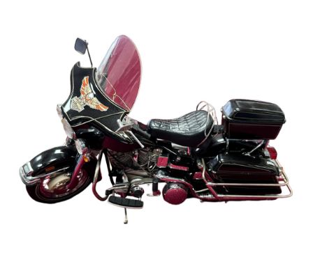 Franklin Mint Harley Davidson Electra Glide No. B11UQ61, 1/10th scale diecast motorcycle, generally excellent in excellent to