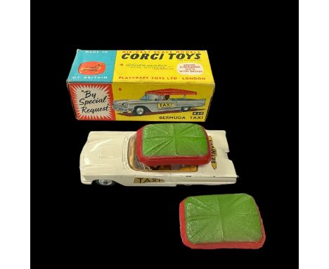 Corgi Ford Thunderbird Bermuda Taxi No. 430, generally excellent to good plus in good plus box (pencil marking 6x + 5/3 to on