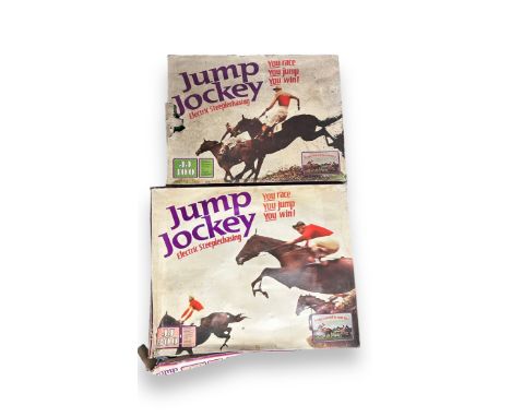 Triang Jump Jockey electric steeplechase slot-racing set Nos. JJ100 &amp; JJ300, generally good plus in good to good fair box