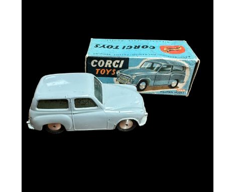 Corgi Hillman Husky grey No. 206M, generally good plus (some discolouration to glazing) in good box (marking 4/- to one side,