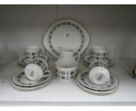 20 pieces of Royal Doulton Tapestry teaware