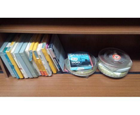 A quantity of vintage tapes