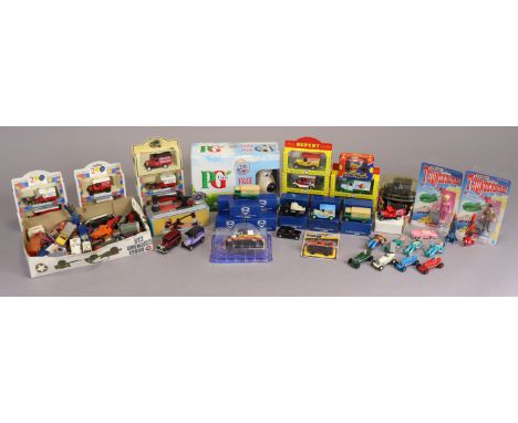 Approximately forty various scale model vehicles by Corgi, Dinky &amp; others, boxed &amp; unboxed.