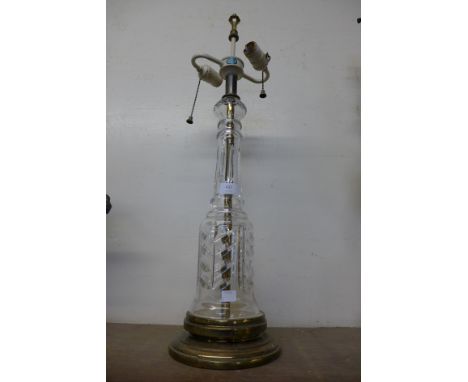 A decorative table lamp