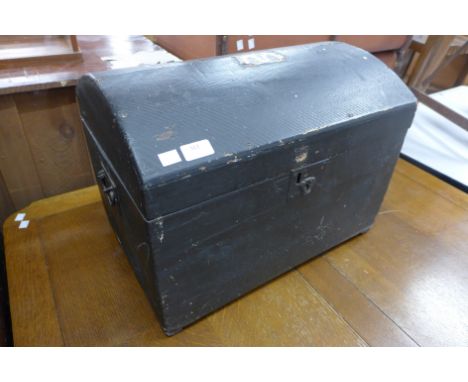 A small Victorian steamer trunk