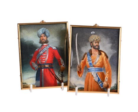MICHAEL BARTLETT RMS (1922-2008)TWO PORTRAIT MINIATURES3rd REG. Bengal Cavalry, Risaldar, 4th Irregular Cavalry (2)Oil on ivo