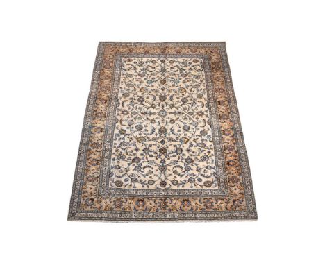 A KASHAN CARPETapproximately 385 x 301cmCondition Report: The rug with marks and some light wear, overall this rug does not a