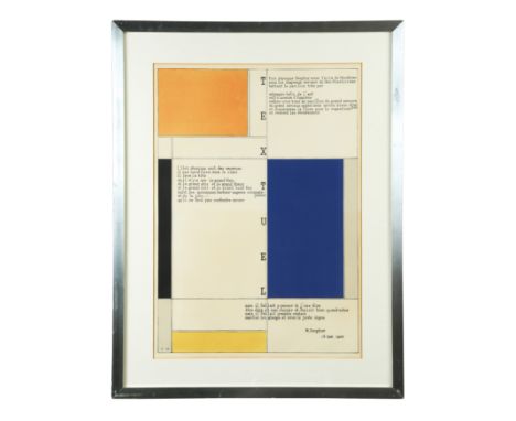 Textual (Textuel) lithograph 63.5 x 44.5cmFootnote: Provenance: Collection of Alan Reynolds (1926-2014) The present lot will 