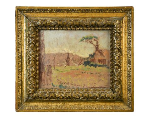 Mont de Neuville signed 'Sickert' (lower right); inscribed 'Mont de Neuville' (lower left) oil on board, circa 1913-14 18.5 x