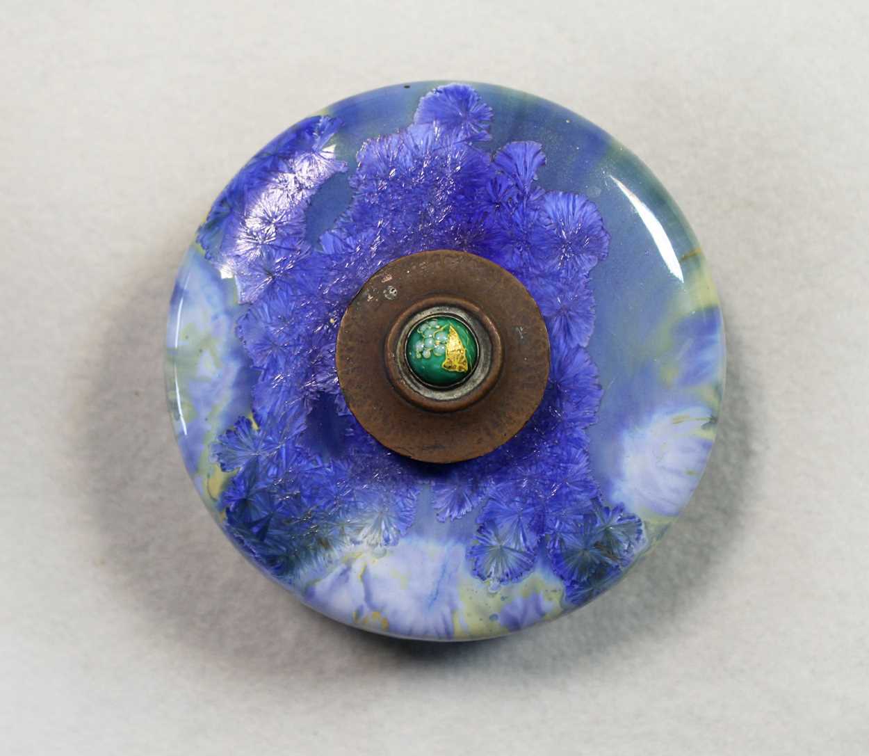 A Royal Doulton crystalline glaze scent bottle and stopper, in