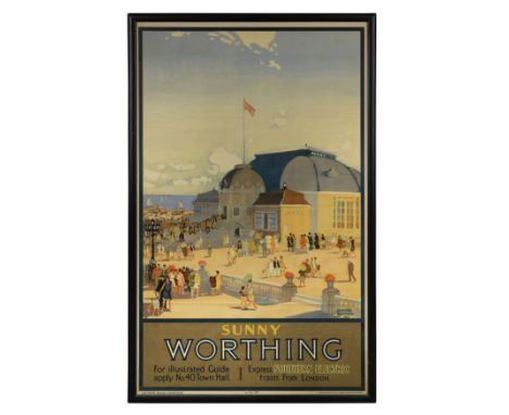 lithograph in colour, printed by Waterlow &amp; Sons Ltd., London, Dunstable and Watford 100 x 62cmCondition report: Fold lin
