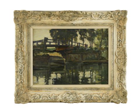 Shipmeadow Loch, 1928 signed with initials (lower left) oil on board 25 x 34cmFootnote: Exhibited: London, Arts Exhibitions B