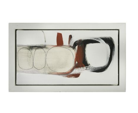Snowballing, 2006 signed to the reverse oil on canvas laid to board 15 x 27.5cmFootnote: Provenance: The John Ady Collection 