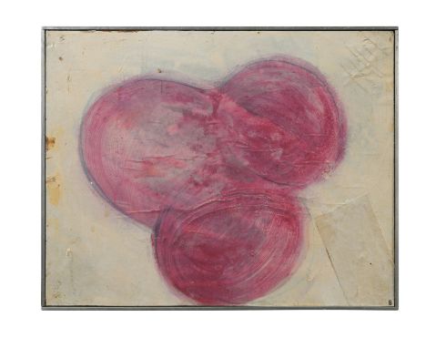 Floating Forms in Pink, c.1964 oil on board 24 x 30.5cmFootnote: Provenance: Acquired directly from the artist by Peter Simps