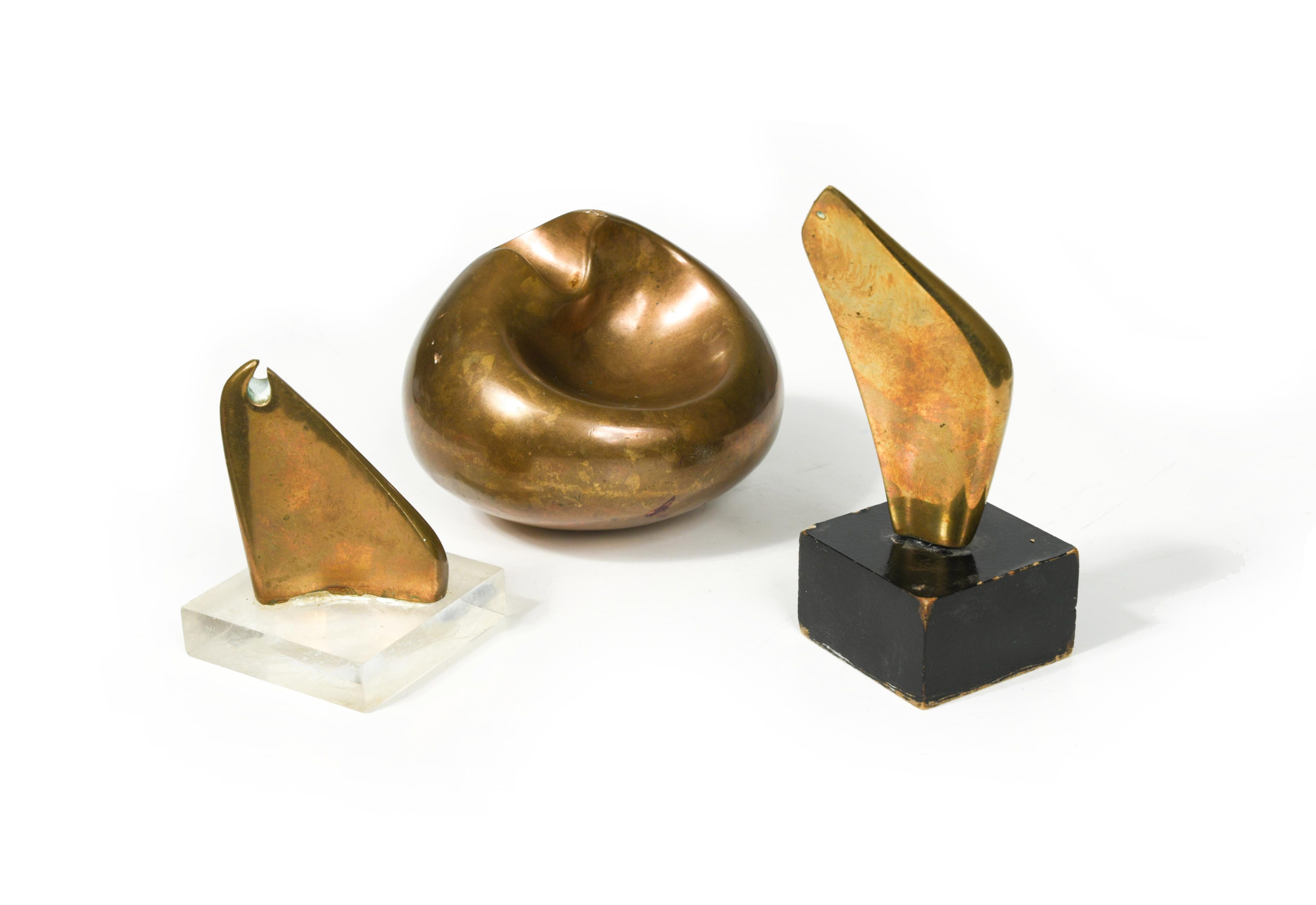 Three small contemporary bronze forms, in Cheffins Fine Art