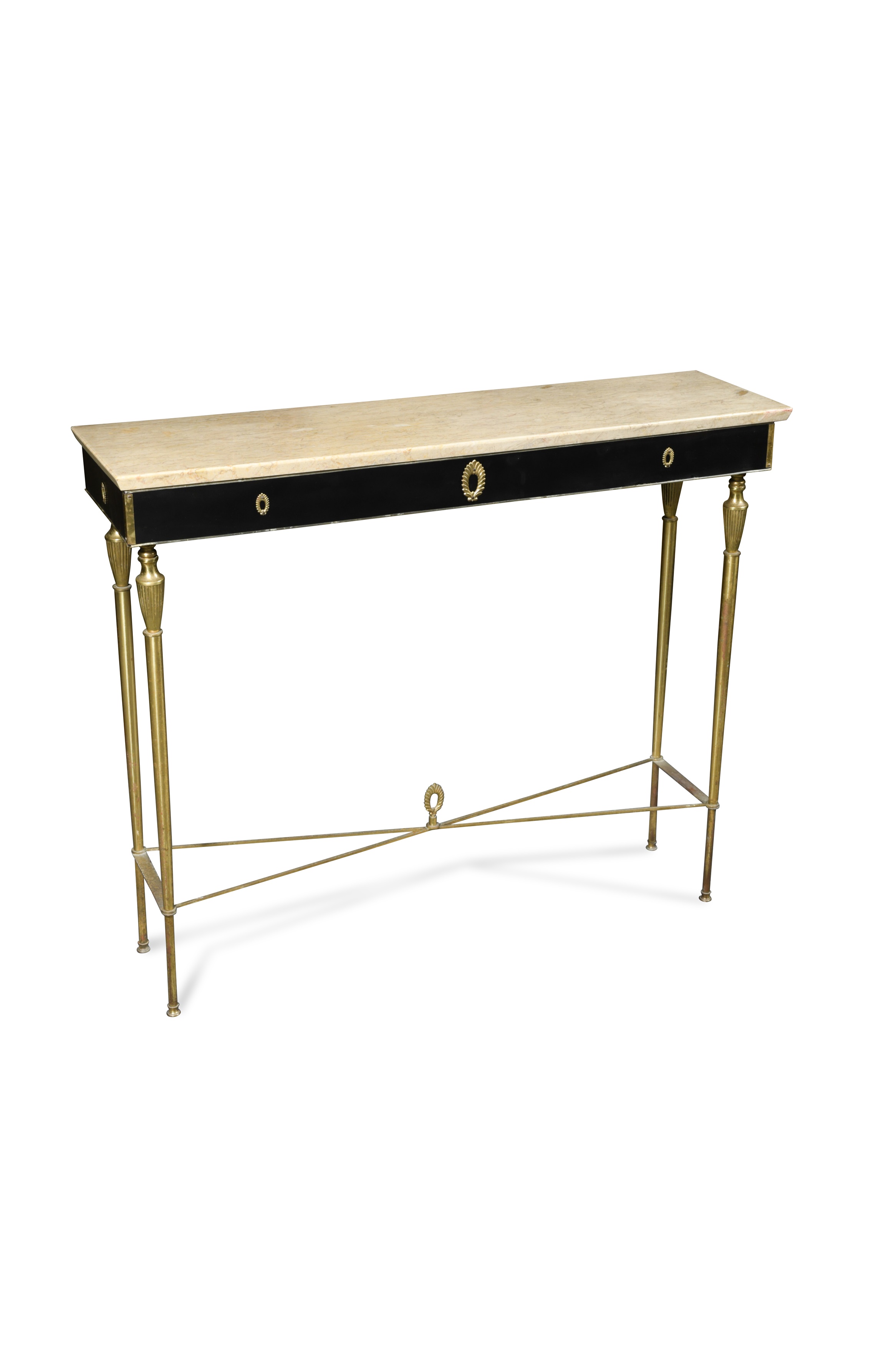 A midcentury hall or console table, probably French, circa 1960, in