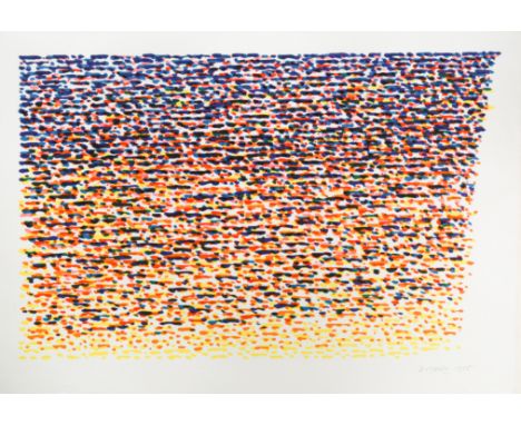 Untitled strokes signed and dated 'Dorazio.1975' (lower right); with Erker Presse, St Gallen blindstamp (lower left) lithogra