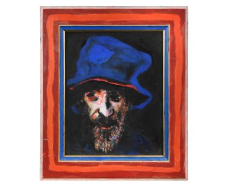 Wonder and Brightness - Self portrait signed, titled and dated '2009' to the reverse oil on canvas in a painted frame 48.5 x 