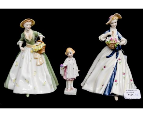 Royal Doulton Erminie M40, Royal Worcester Spring Morn and Royal Worcester Summers Day (3) 