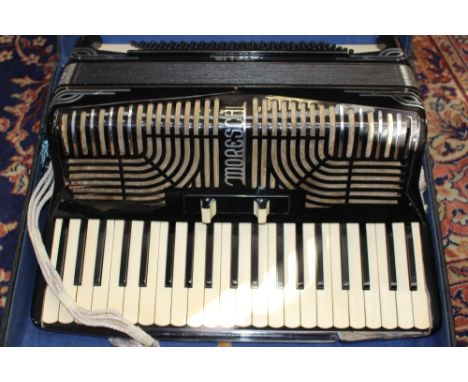 A Moreschi 120 bass Piano Accordion, cased