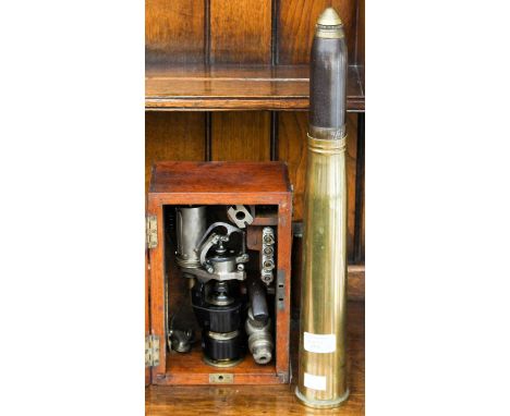 A McInnes Dobbie stem engine indicator and a small case (2) 